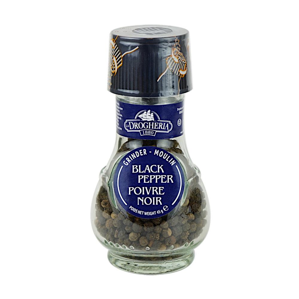 Black Peppercorn Grinder Organic 45 g Drogheria Qualifirst